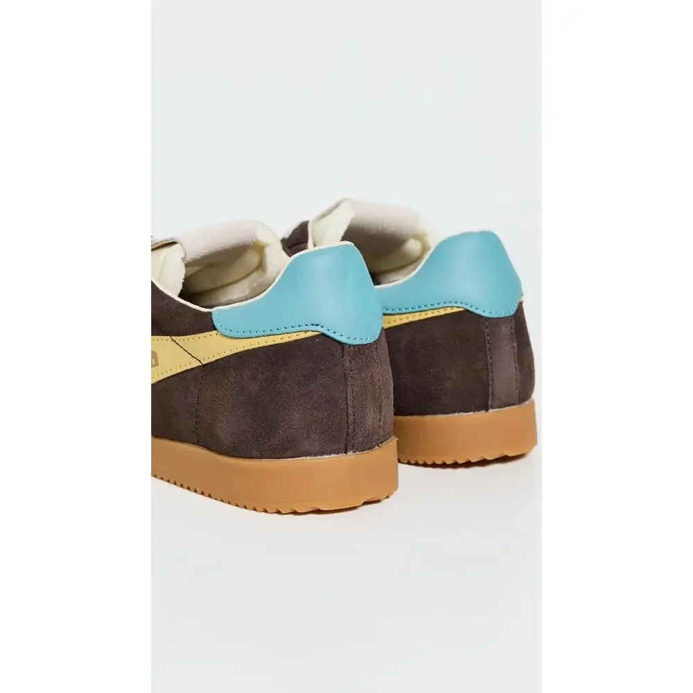 GOLA WOMEN'S ELAN SNEAKERS, MOCHA/POLLEN/OCEAN, 6.5 MEDIUM US